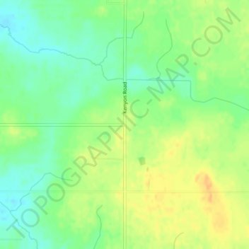 Merton topographic map, elevation, terrain