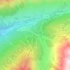 Le Lienz topographic map, elevation, terrain