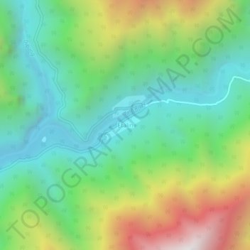 Etalin topographic map, elevation, terrain