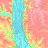 Town of Glen Haven topographic map, elevation, terrain