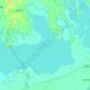 龙感湖 topographic map, elevation, terrain