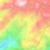 Bekaatet-Achkout topographic map, elevation, terrain