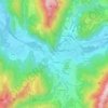 Faverges topographic map, elevation, terrain