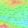 岐山县 topographic map, elevation, terrain