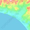 Gela topographic map, elevation, terrain