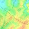 La Chapelle-Saint-Ursin topographic map, elevation, terrain