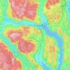 Drammen topographic map, elevation, terrain