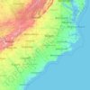 North Carolina topographic map, elevation, terrain