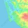 Les Sables-d'Olonne topographic map, elevation, terrain