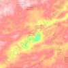 Dornogovi topographic map, elevation, terrain