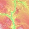 Area E (South Lakeside/Dog Creek) topographic map, elevation, terrain