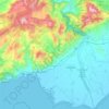 Nestos Municipality topographic map, elevation, terrain