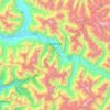 扎木镇 topographic map, elevation, terrain