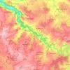 Putanges-le-Lac topographic map, elevation, terrain