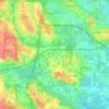 Copley Township topographic map, elevation, terrain