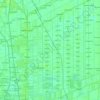 Khlong Luang District topographic map, elevation, terrain