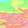 Chuy Region topographic map, elevation, terrain