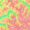 Communauté de communes de Haute Tarentaise topographic map, elevation, terrain