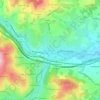 Pontcharra-sur-Turdine topographic map, elevation, terrain