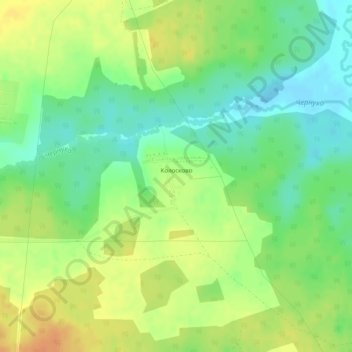 Колосково topographic map, elevation, terrain