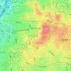 Givatayim topographic map, elevation, terrain
