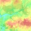 Saunay topographic map, elevation, terrain