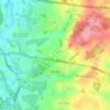 Meriden topographic map, elevation, terrain