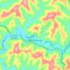 Whitesburg topographic map, elevation, terrain