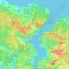 Sarıyer topographic map, elevation, terrain