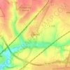 Louvres topographic map, elevation, terrain