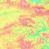 Tecer Dağları topographic map, elevation, terrain