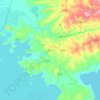 Bondo topographic map, elevation, terrain