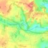 Honingham topographic map, elevation, terrain