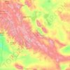 Khovd topographic map, elevation, terrain