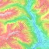 Freissinières topographic map, elevation, terrain