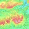 Wotton topographic map, elevation, terrain