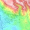 Campoli Appennino topographic map, elevation, terrain