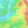 Peillon topographic map, elevation, terrain