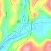 Nicholson topographic map, elevation, terrain