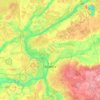 Vitsebsk topographic map, elevation, terrain