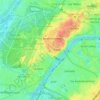 16th Arrondissement topographic map, elevation, terrain