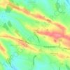 Toutens topographic map, elevation, terrain