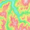 Le Bourg-d'Oisans topographic map, elevation, terrain