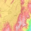 Bogota topographic map, elevation, terrain