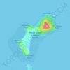 Pakihi Island (Sandspit Island) topographic map, elevation, terrain