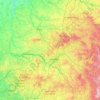 Haute-Vienne topographic map, elevation, terrain