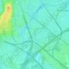 Ledeberg topographic map, elevation, terrain