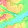 Savères topographic map, elevation, terrain