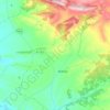 Azanuy-Alins topographic map, elevation, terrain