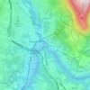 Bellegarde-sur-Valserine topographic map, elevation, terrain